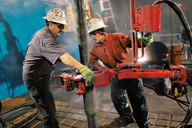 Mine Barnett Shale, rodiště břidlicového plynu v Americe.