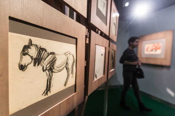 В Музее АЗ показывают анималистические рисунки Анатолия Зверева