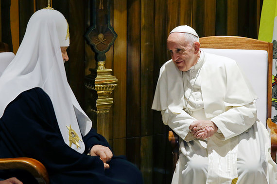 Впервые в истории Патриарх Московский встретился с Папой Римским
