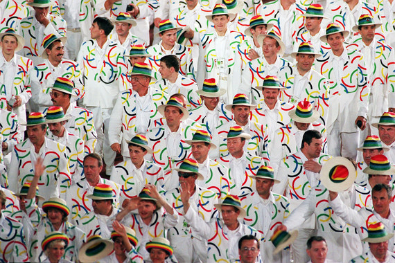 Советские и российские спортсмены на церемониях открытия Олимпийских игр