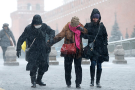 Аномальный снегопад в Москве