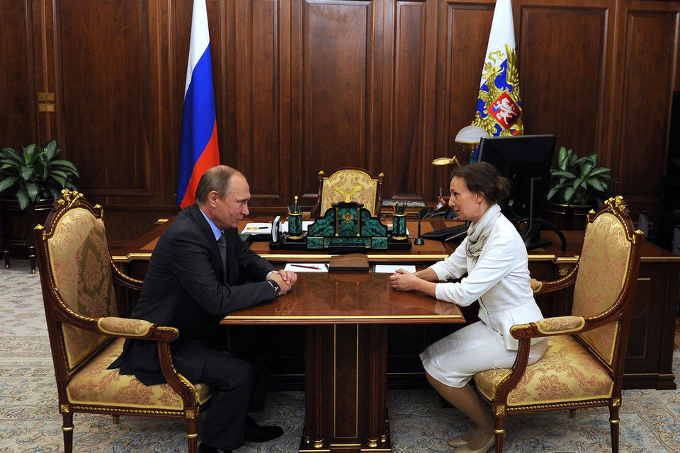 Владимир Путин и Анна Кузнецова