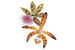 Tiffany &amp; Co. Брошь Brassolaelia orchid. Эмаль, желтое золото, бриллианты