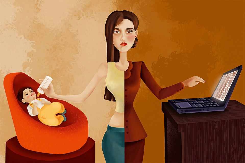 Современная женщина часто стоит перед дилеммой: дом или работа?