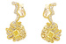 Dior Fine Jewellery, серьги Fronce Diamaint Jaune. Желтое золото, желтые и бесцветные бриллианты