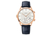 Hermès, часы Slim d’Hermès L’heure Impatiente, 40,5-мм корпус из розового золота, мануфактурный калибр Hermès H1912 с часами, минутами и функцией «заветного часа», ремешок из кожи аллигатора синего цвета.