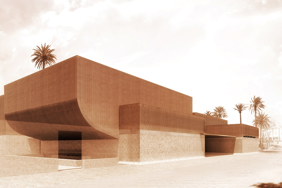 Здание музея в Марракеше построено архитектурным бюро Studio Ko