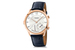 Hermès, часы Slim d’Hermès L’heure Impatiente,  мануфактурный калибр H1912 с часами, минутами и функцией «заветного часа», 40,5-мм корпус из розового золота