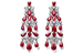 Серьги-шандельеры с рубинами и бриллиантами  из коллекции Chopard Red Carpet 2017