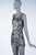 Вечернее короткое платье, декорированное металлической проволокой и пластиковыми пайетками, Пако Рабан, 1967 г