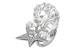 Chanel, кольцо Constellation du Lion из коллекции Sous le Signe du Lion из резного горного хрусталя и бриллиантов