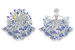 Van Cleef &amp; Arpels, брошь-трансформер Métamorphose du Cygne из коллекции Le Secret, белое золото, бриллианты, спессартины, синие сапфиры