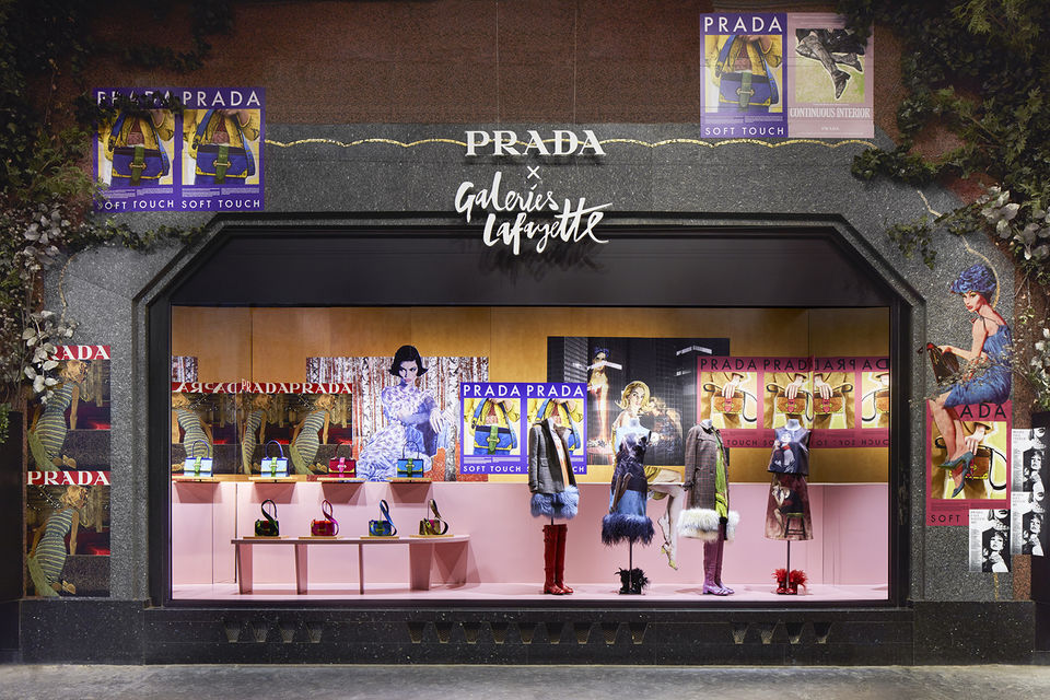 Pop-up бутик Prada в Galeries Lafayette