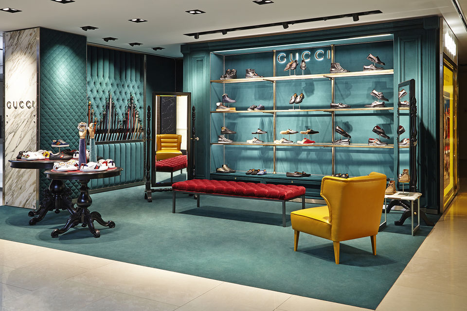 Мужской корнер Gucci в ЦУМе