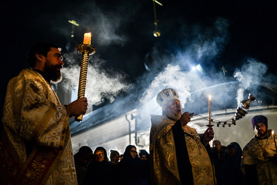 В России встретили православное Рождество