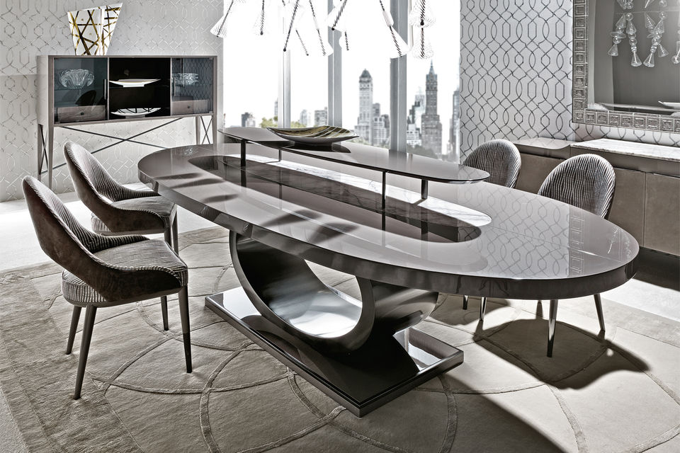 Овальный обеденный стол из новой линии Vision бренда Giorgio Collection