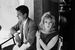 Ален Делон и  Моника Витти, муза и спутница режиссера Микеланджело Антониони во время перерыва на съемках «Затмения» Антониони. Рим, 1961 г.
