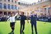 Диего Мара­дона и Пеле на поле после дружеского матча. Париж, 2016 г.