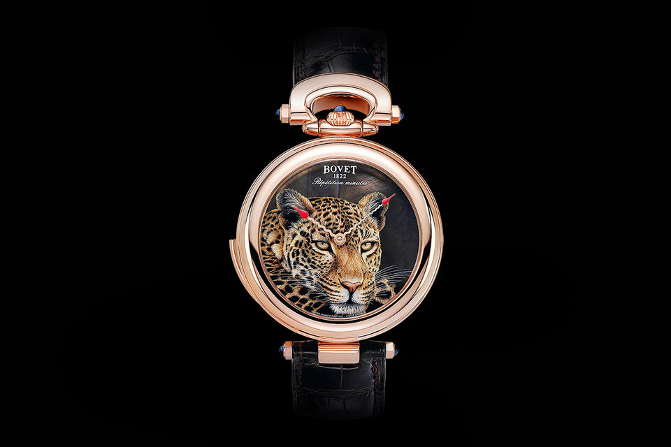 Cозданный на заказ минутный репетир Bovet с циферблатом, расписанным в технике горячей эмали grand feu