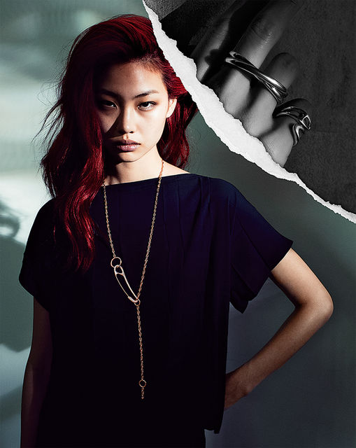 Модель в колье из коллекции Chaine d’Ancre Punk, Hermes