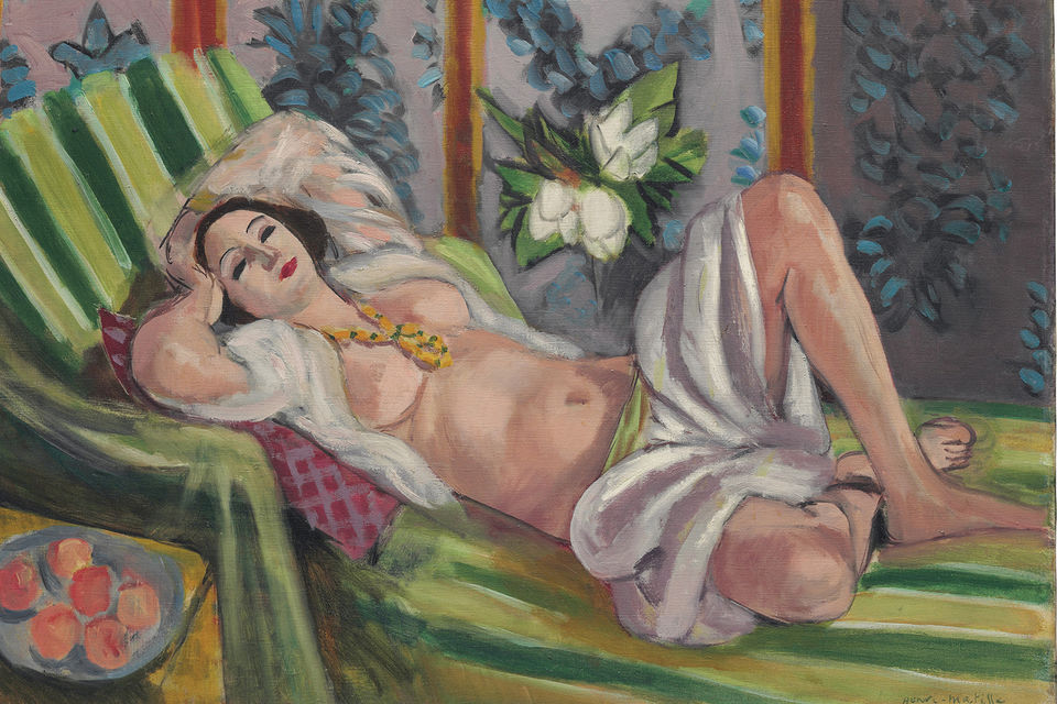 Анри Матисс, «Лежащая одалиска с магнолиями», 1923 год
