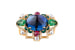 Кольцо Serguei с композицией в византийском стиле из цветных драгоценных камней