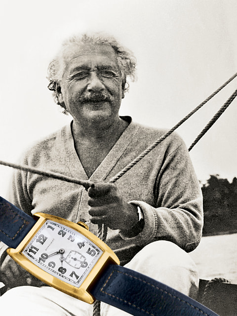 Альберт Эйнштейн в 1930-х гг. отмерял время по часам Longines