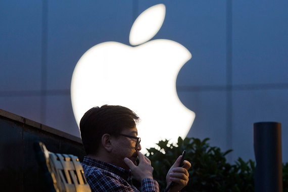 Продажи Apple выросли за год во всех регионах мира, кроме континентального Китая, Гонконга и Тайваня