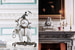 Слева: французские фигурные часы с элементами из позолотной бронзы и фарфора, конец XIX века, из коллекции швейцарской семьи Гецци (£2 000 – 3 000). Справа: Французские каминные часы, конец XIX века (£1 500 – 2 500), фарфоровая ваза, конец XIX века-начало ХХ века (£700 – 1 000), бронзовые канделябры, начало XIX века (£2 500 – 4 000)