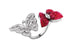 Кольцо Van Cleef & Arpels Two Butterflies, белое и желтое золото, бриллианты, рубины
