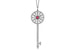 Подвеска Tiffany Keys с бриллиантами и рубином