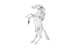 Анималистические скульптуры французcкого художника Ричарда Орлински уже получили свое воплощение в цветном стекле Lalique, и вот теперь следом Christofle решил включить их в свою коллекцию. Вставшая на дыбы Лошадь, рычащая Пантера и Кинг-Конг авторства Орлински изготовлены из посеребренного металла в трех размерах. Минималистическая версия статуэток высотой 20 см выпущена ограниченной серией из 500 экземпляров в каждом сюжете. Величественно переливающийся на свету Кинг-Конг «ростом» 60–70 см лимитирован 200 экземплярами. Пантера, выполненная из цельного серебра 925-й пробы, высотой 1 м и весом около 35 кг создана в количестве 12 скульптур. На каждый предмет в коллекции нанесена гравировка с индивидуальным номером.