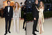 Cлева Антуан Арно и Наталья Водянова в  костюме Balmain. Справа Жизель Бундхен и Том Бреди  в нарядах Versace