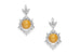 Mikimoto, серьги с жемчугом мело, бриллианты, белое золото