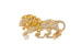 Chanel, брошь Timeless из коллекции L’Esprit du Lion, белое золото, бесцветные бриллианты, желтые сапфиры
