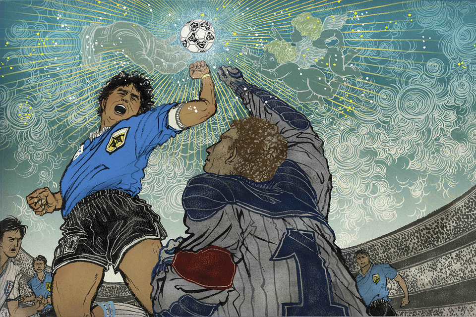 Юко Шимизу. Maradona hand of god