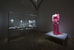 Розовое платье авторства Алессандро Микеле также появляется в видеоклипе и тоже стало экспонатом одного из залов