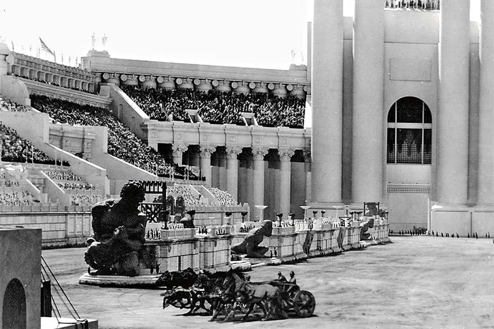 Кадр из фильма «Бен-Гур» 1925 года: съемки проводились на римской киностудии Cinecittà