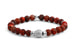 Браслет Tateossian из коллекции Beads из красной яшмы и серебра