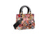 Кожаная сумка Lady Dior с вышивкой