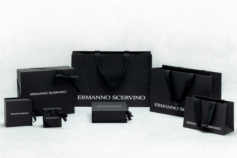 Экологически чистые пакеты и коробки от Ermanno Scervino
