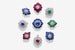 Кольца c изумрудами, синими сапфирами, рубинами и бриллиантами из коллекции Magical Setting от Chopard
