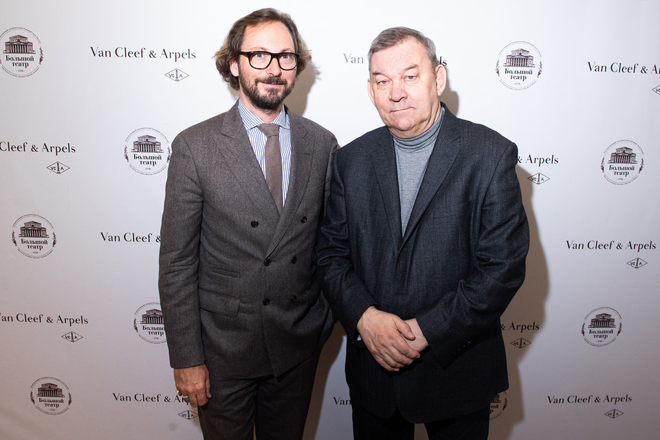 Николя Бос, президент и креативный директор Van Cleef & Arpels, и Владимир Урин, генеральный директор ГАБТ России, официально объявили о сотрудничестве