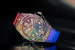 Часы Hublot Big Bang Rainbow One Click с «радугой» из цветных драгоценных камней на безеле