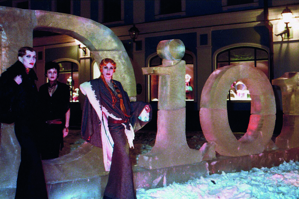 На открытии первого российского бутика Dior, 1998 год