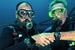 50-летие Fifty Fathoms Хайек отметил под водой с разведчиком-подводником Бобом Малубье, соавтором часов, 2003 года