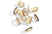Золотые кольца из коллекции Iconica с яркими акцентами цветных драгоценных камней и бриллиантов