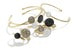 Кольцо и браслеты из коллекции Sabbia c бесцветными, коньячным и черными бриллиантами