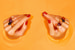 Кольца из коллекции Nudo в оранжево-коньячных тонах драгоценных камней: с розовым и дымчатым кварцем, цитрином, аметистом и гранатом