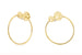 Золотые серьги с бриллиантами Rosa de Abril Tous
